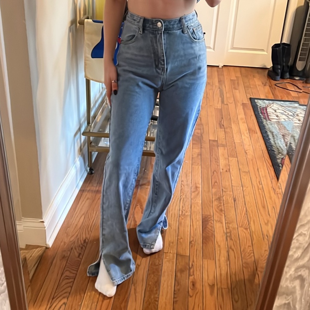 NASTY GAL | split hem jeans. - Picture 6 of 7